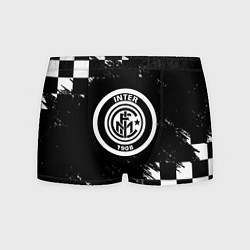 Трусы-боксеры мужские Inter клетка краски, цвет: 3D-принт