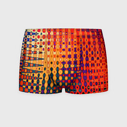 Трусы-боксеры мужские Красно-жёлтый абстракция, цвет: 3D-принт