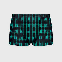 Трусы-боксеры мужские Color neon blue black, цвет: 3D-принт