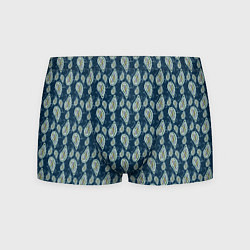 Трусы-боксеры мужские Абстрактные капли узор сине-зелёный, цвет: 3D-принт