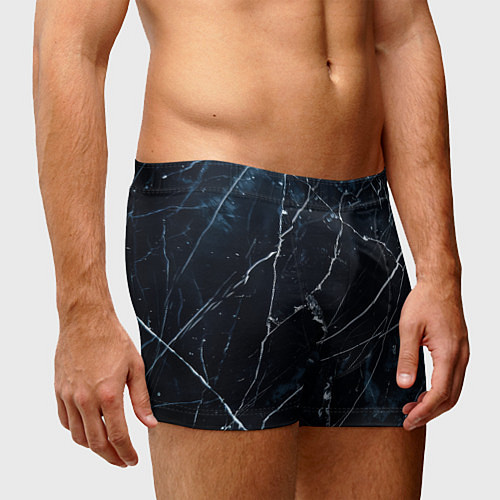 Мужские трусы Темно синий гранж / 3D-принт – фото 3