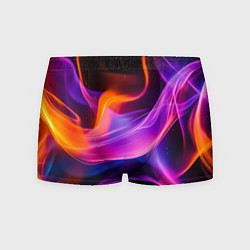 Трусы-боксеры мужские Разноцветный неоновый огонь, цвет: 3D-принт