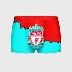 Трусы-боксеры мужские Liverpool краски текстура штрихи, цвет: 3D-принт