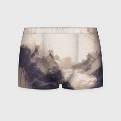 Трусы-боксеры мужские Сепия абстрактная горная река, цвет: 3D-принт