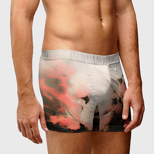 Мужские трусы Розовый взрыв абстракция / 3D-принт – фото 3