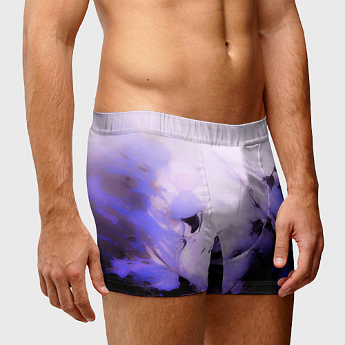 Мужские трусы Взрывной индиго светлый / 3D-принт – фото 3