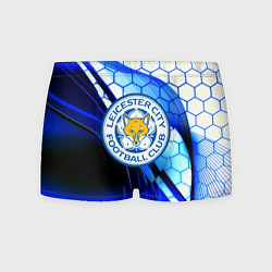 Трусы-боксеры мужские Лестер сити броня соты, цвет: 3D-принт