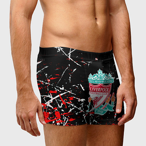 Мужские трусы Liverpool штрихи красок / 3D-принт – фото 3