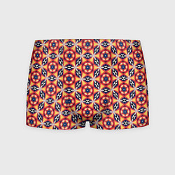 Трусы-боксеры мужские Красно-синий калейдоскоп, цвет: 3D-принт