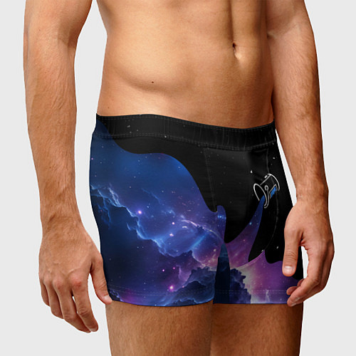 Мужские трусы Потеки космической краски / 3D-принт – фото 3