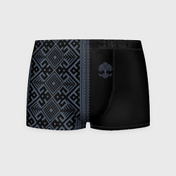 Трусы-боксеры мужские Славянские узоры и древо жизни, цвет: 3D-принт