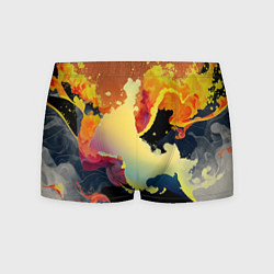 Трусы-боксеры мужские Завораживающее пламя, цвет: 3D-принт