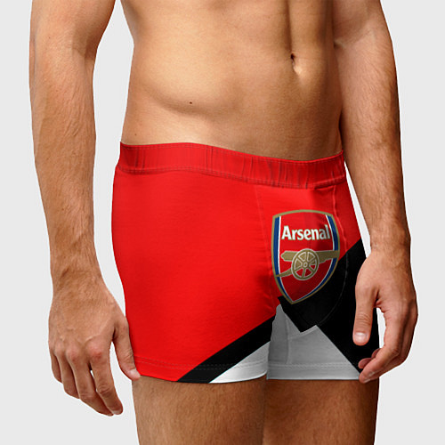 Мужские трусы Arsenal geometry sport / 3D-принт – фото 3