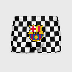 Трусы-боксеры мужские Barcelona клетка, цвет: 3D-принт