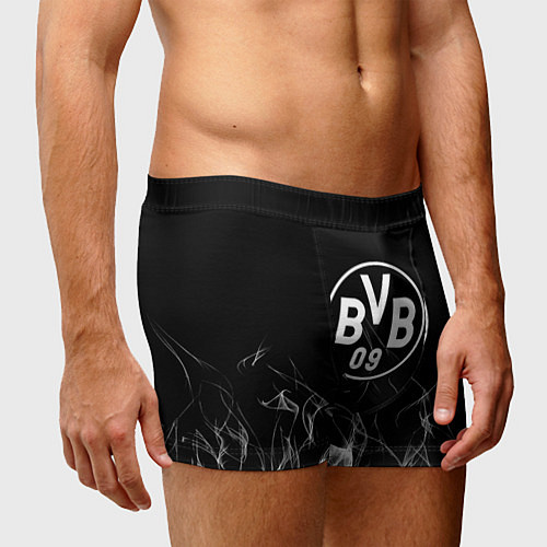 Мужские трусы Borussia искры огонь / 3D-принт – фото 3