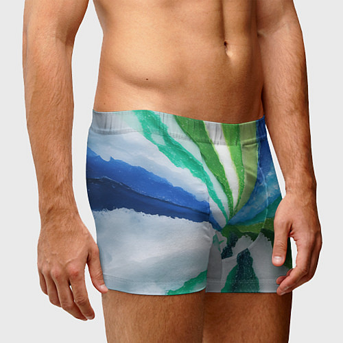 Мужские трусы Радуга цветов мальдивских островов / 3D-принт – фото 3
