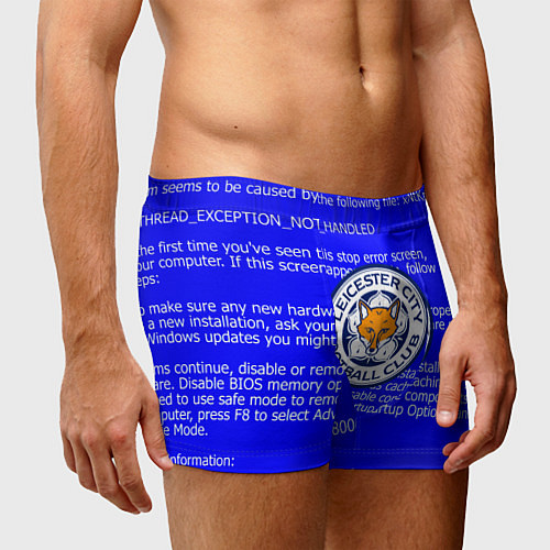 Мужские трусы Лестер сити код / 3D-принт – фото 3