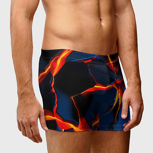 Мужские трусы Glow orange neon / 3D-принт – фото 3