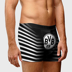 Трусы-боксеры мужские Ювентус геометрия полосы, цвет: 3D-принт — фото 2