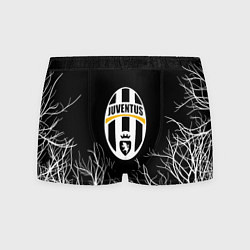 Трусы-боксеры мужские Ювентус деревья белые, цвет: 3D-принт