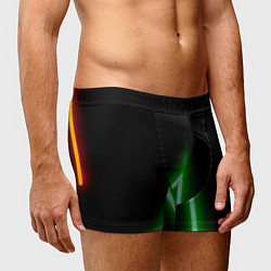 Трусы-боксеры мужские Color neon green, цвет: 3D-принт — фото 2