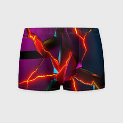 Трусы-боксеры мужские Fractures multicolored tiles, цвет: 3D-принт