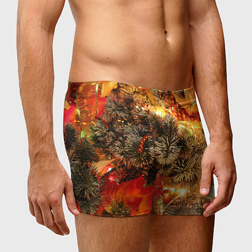 Мужские трусы Атмосфера Рождества / 3D-принт – фото 3