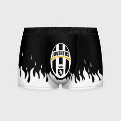 Трусы-боксеры мужские Juventus белый огонь, цвет: 3D-принт
