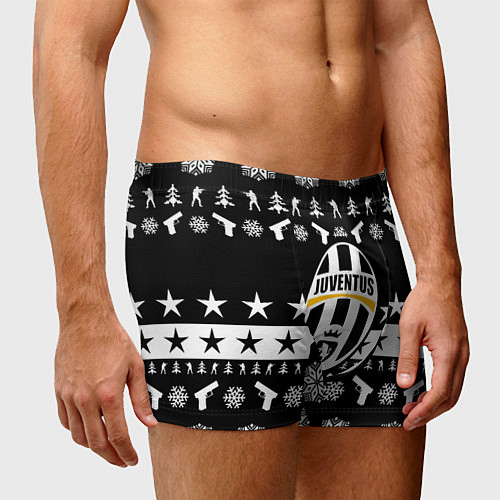 Мужские трусы Juventus cs go winter / 3D-принт – фото 3