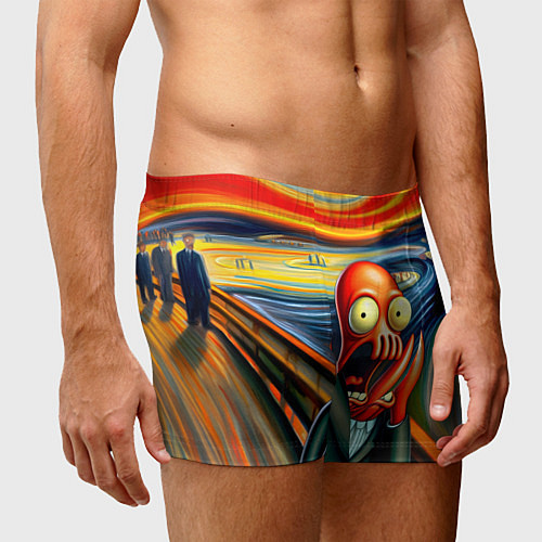 Мужские трусы Зойдберг кричит на картине Эдварда Мунка - мем / 3D-принт – фото 3