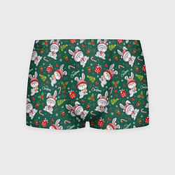 Мужские трусы Новогодние зайчики