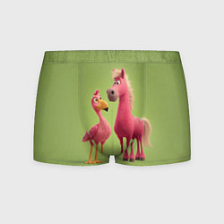 Трусы-боксеры мужские Розовые они такие, цвет: 3D-принт
