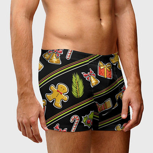 Мужские трусы Рождественский дух / 3D-принт – фото 3