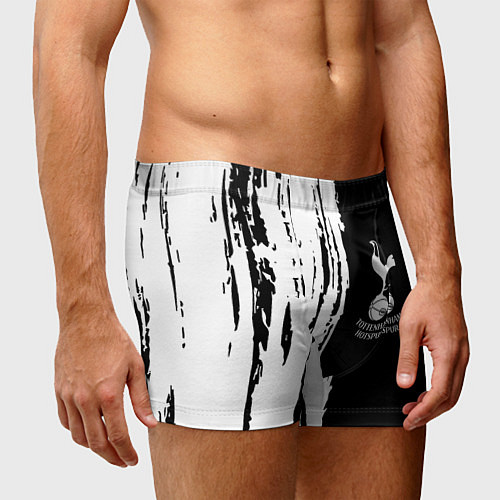 Мужские трусы Tottenham Hotspur белые краски / 3D-принт – фото 3