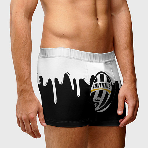 Мужские трусы Juventus капли красок / 3D-принт – фото 3