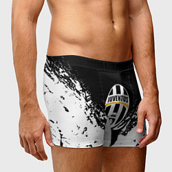 Трусы-боксеры мужские Ювентус краски всплеск текстура, цвет: 3D-принт — фото 2