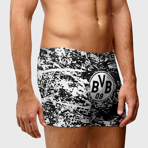 Мужские трусы Боруссиа белые краски / 3D-принт – фото 3