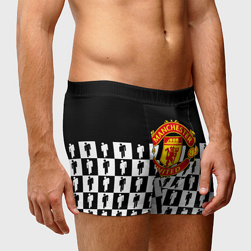 Мужские трусы Манчестер Юнайтед люди паттерн / 3D-принт – фото 3