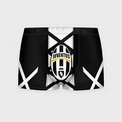 Трусы-боксеры мужские Ювентус геометрия полосы линии, цвет: 3D-принт