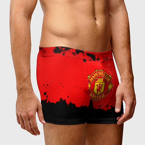Мужские трусы Манчестер Юнайтед краски брызги / 3D-принт – фото 3
