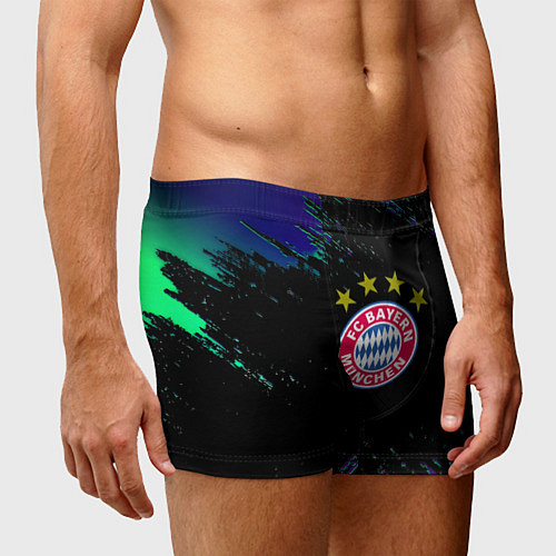 Мужские трусы Бавария Мюнхен краски текстура / 3D-принт – фото 3