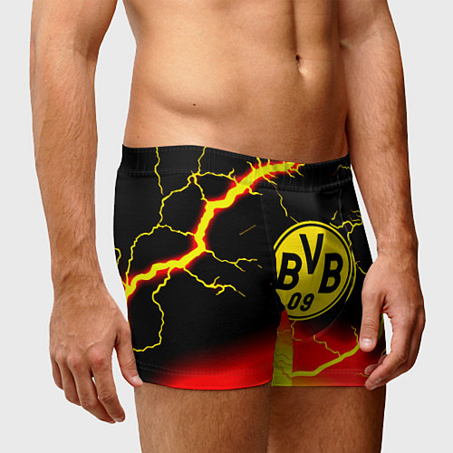 Мужские трусы Borussia шторм молнии / 3D-принт – фото 3