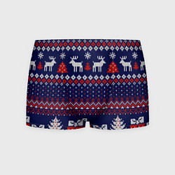 Мужские трусы Новогодний вязаный паттерн