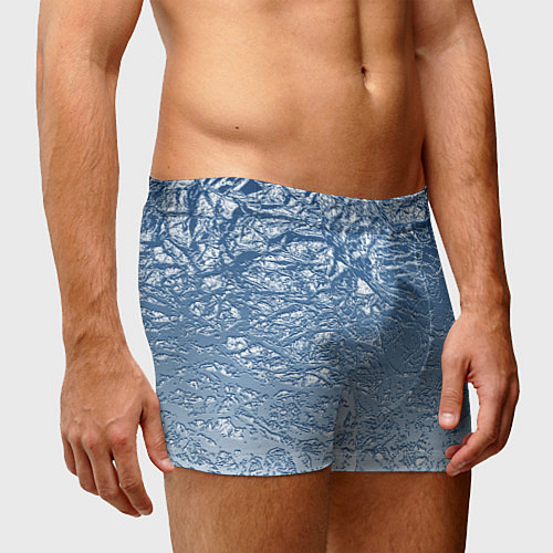 Мужские трусы Налипший снег / 3D-принт – фото 3
