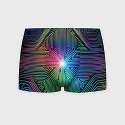 Трусы-боксеры мужские Линейная графика, цвет: 3D-принт