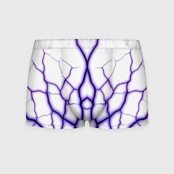 Трусы-боксеры мужские Color white purple, цвет: 3D-принт