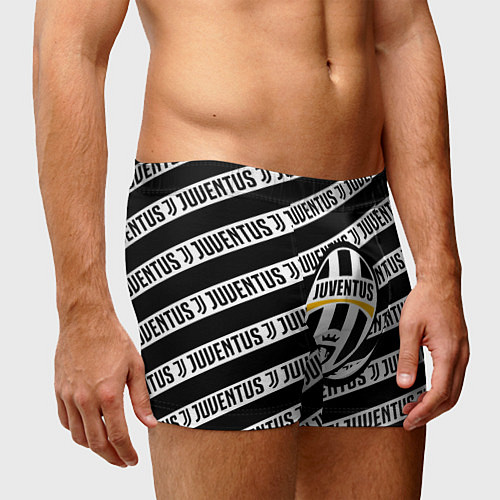 Мужские трусы Ювентус полосы линии спорт / 3D-принт – фото 3