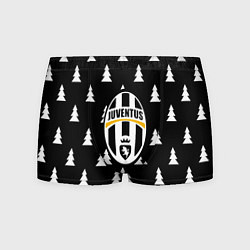 Трусы-боксеры мужские Ювентус ёлочки паттерн, цвет: 3D-принт