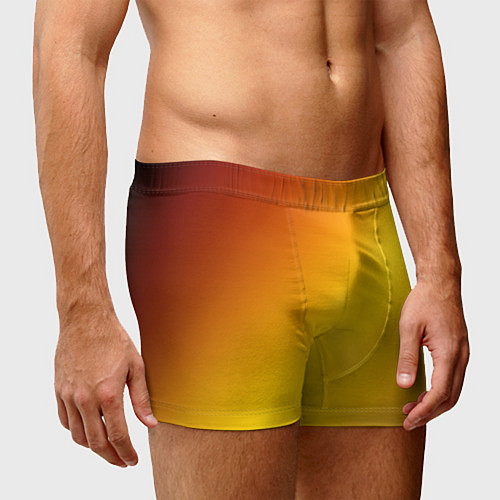 Мужские трусы Color yellow red gradient / 3D-принт – фото 3