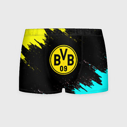 Трусы-боксеры мужские Borussia краски штрихи, цвет: 3D-принт